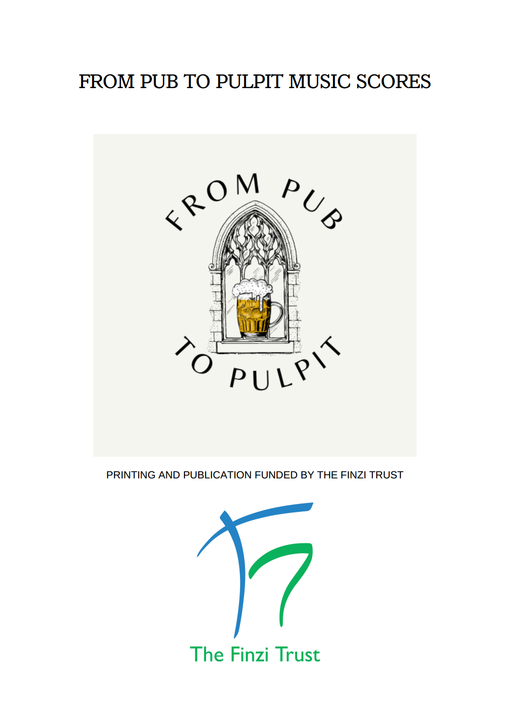 From Pub To Pulpit Music Scores